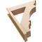Ekena Millwork 8-in W x 32-in D x 40-in H Balboa Trad Rough Cedar Woodgrain TimberThane Outlooker, Primed Tan OUTUR080X32X40BOA04RCPR - alternate 5